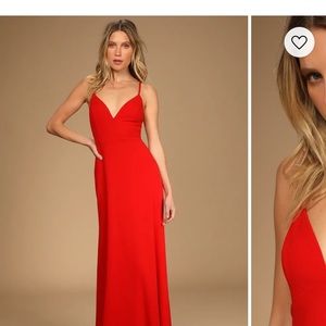 Lulu’s Be My Date Red Maxi dress